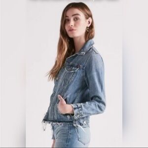 Lucky Brand Tomboy Trucker Denim Jacket